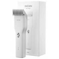 Машинка для стрижки Enchen Boost White Set + Пеньюар і ножниці