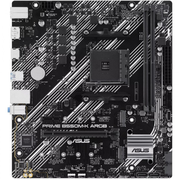 Материнська плата Asus Prime B550M-K ARGB Socket AM4