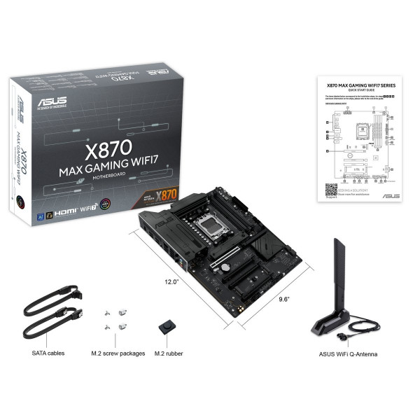 Материнська плата Asus X870 Max Gaming WiFi7 Socket AM5