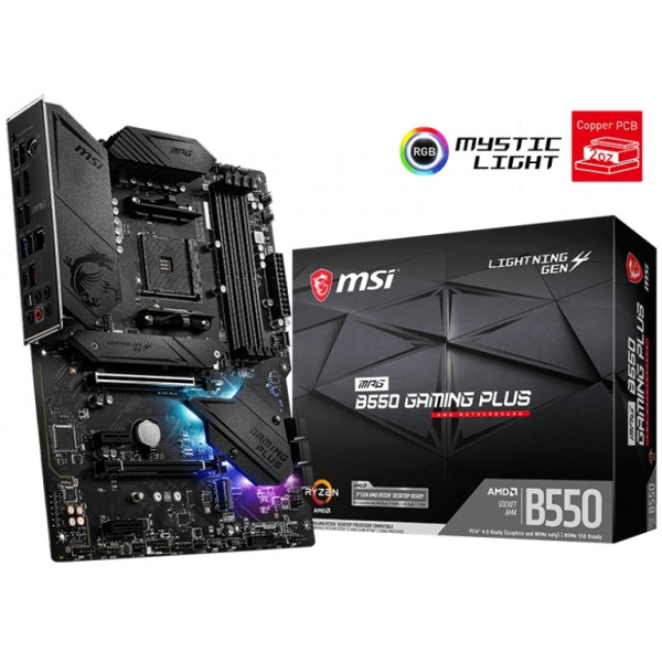 Материнська плата MSI MPG B550 Gaming Plus Socket AM4
