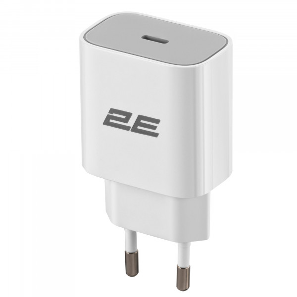 Мережевий зарядний пристрій 2E (1USB 3A) 25W White (2E-WC1USBC25W-W)