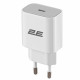 Мережевий зарядний пристрій 2E (1USB 3A) 25W White (2E-WC1USBC25W-W)