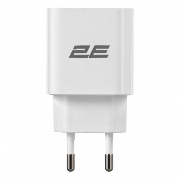 Мережевий зарядний пристрій 2E (1USB 3A) 25W White (2E-WC1USBC25W-W)