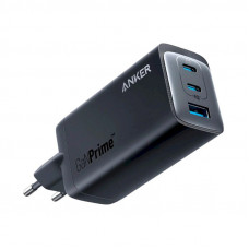 Мережевий зарядний пристрій Anker PowerPort 737 GaNPrime 120W 2xUSB Type-C, USB Type-A Black (A2148313)