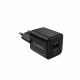 Мережевий зарядний пристрій Choetech (USB-C+USB-A) Black (PD5012-EU-BK)