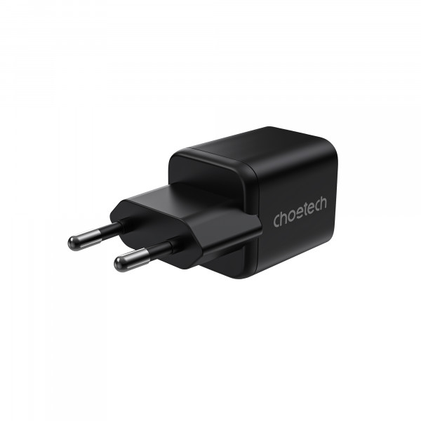 Мережевий зарядний пристрій Choetech (USB-C+USB-A) Black (PD5012-EU-BK)