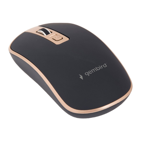 Миша бездротова Gembird MUSW-4B-06-BG Black/Gold