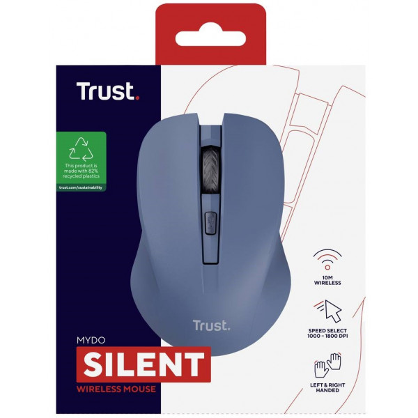 Миша бездротова Trust Mydo Silent Wireless Blue (25041)