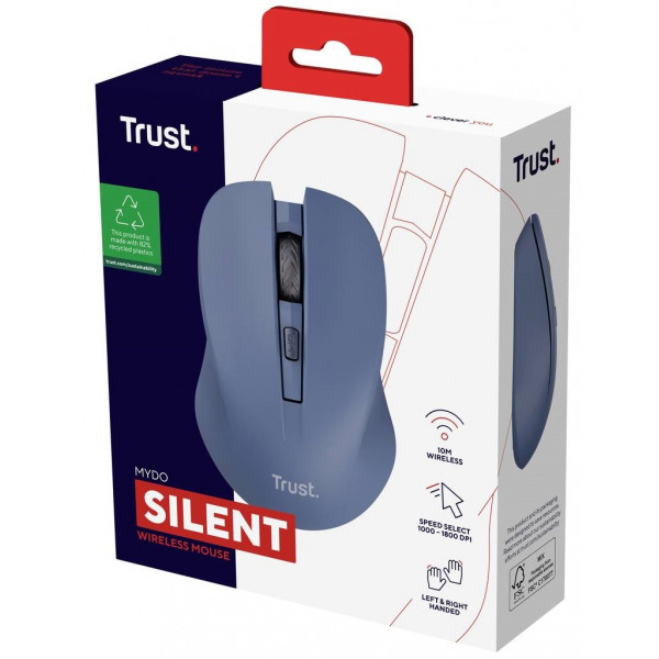 Миша бездротова Trust Mydo Silent Wireless Blue (25041)