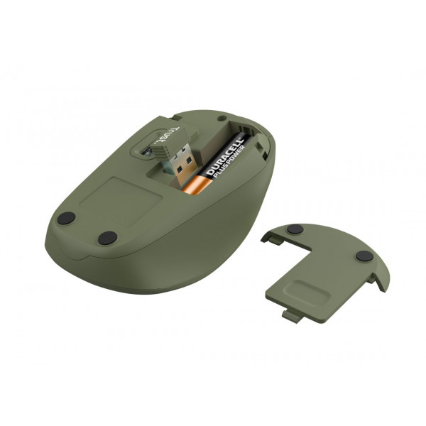 Миша бездротова Trust Yvi+ Silent Eco Green (24552)