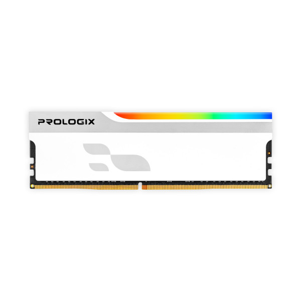 Модуль пам`ятi DDR5 16GB/5600 Prologix Onyx White RGB (PRO16GB5600YWR5)