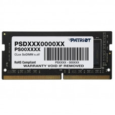 Модуль пам`яті SO-DIMM 8GB/2400 DDR4 Patriot Signature Line (PSD48G240081S)