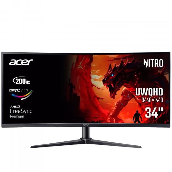 Монітор Acer 34" XZ340CURX0bmiiphx (UM.CX0EE.013) VA Black Curved 200Hz