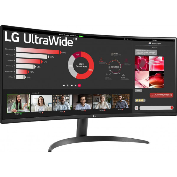 Монітор LG 34" UltraWide 34WR50QK-B IPS Black 100Hz Curved