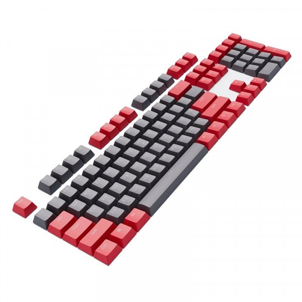 Набір кейкапів Dark Project PBT KS-42 ENG/UA/RU Black/Red (DP-KS-0042)