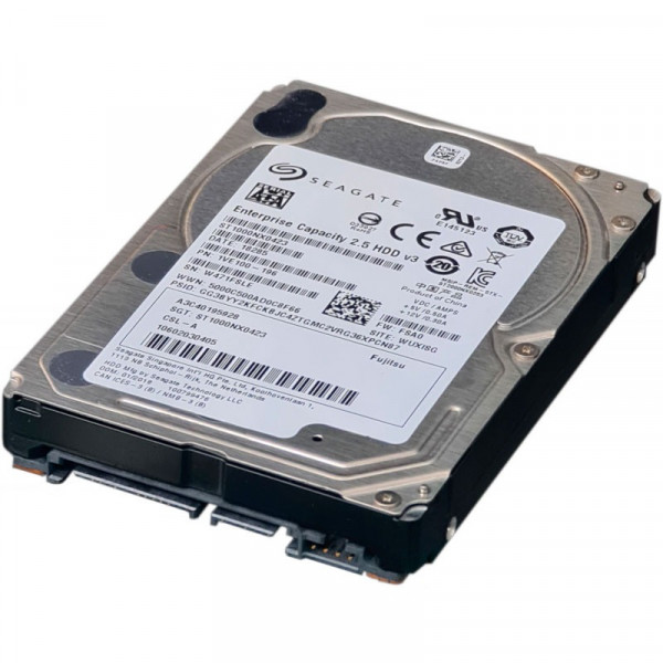 Накопичувач HDD 2.5" SATA 1.0TB Seagate Enterprise Capacity 7200rpm 128MB з перехідником на 3.5 дюйма (ST1000NX0423)_Refurbished