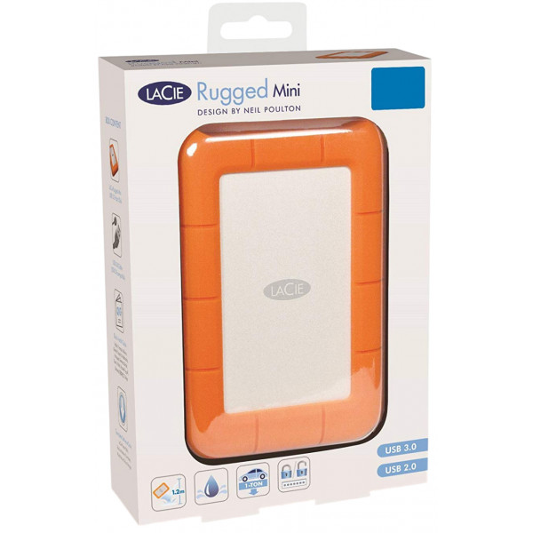 Накопитель внешний HDD 2.5" USB 2.0TB LaCie Rugged Mini (LAC9000298)