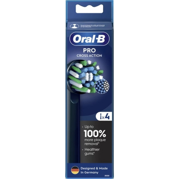 Насадка для зубної електрощітки Braun Oral-B Pro Cross Action Black EB50BRX (4 шт)