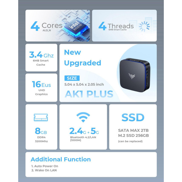 Неттоп NiPoGi AK1 Plus (634562469724)