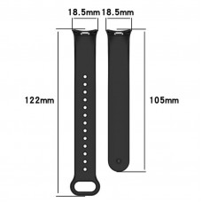 Силіконовий ремінець BeCover для Xiaomi Mi Smart Band 8 Black (709376)