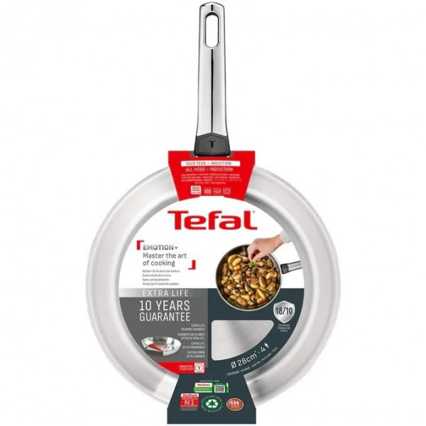 Сковорода Tefal Emotion+ Stainless Steel 28 см (E3350645)