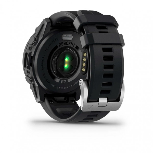 Смарт-годинник Garmin Descent G2 Black with Black Silicone (010-02986-13)