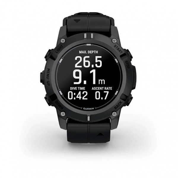 Смарт-годинник Garmin Descent G2 Black with Black Silicone (010-02986-13)