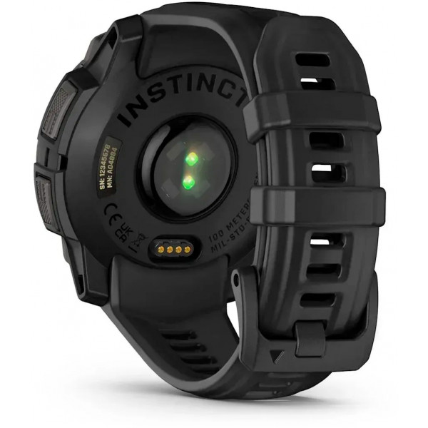 Смарт-годинник Garmin Instinct 3 45mm AMOLED Black with Black Silicone Band (010-02936-40)
