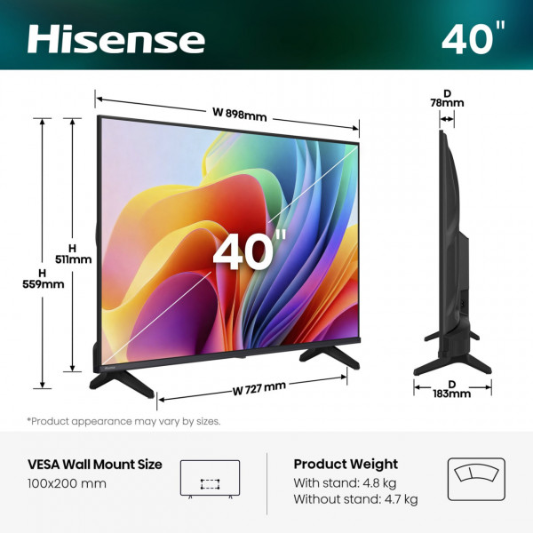 Телевізор Hisense 40A4S