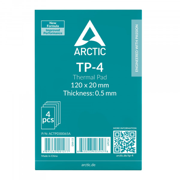 Термопрокладка Arctic TP-4 120x20mm, 0.5mm - 4 Pack (ACTPD00065A)