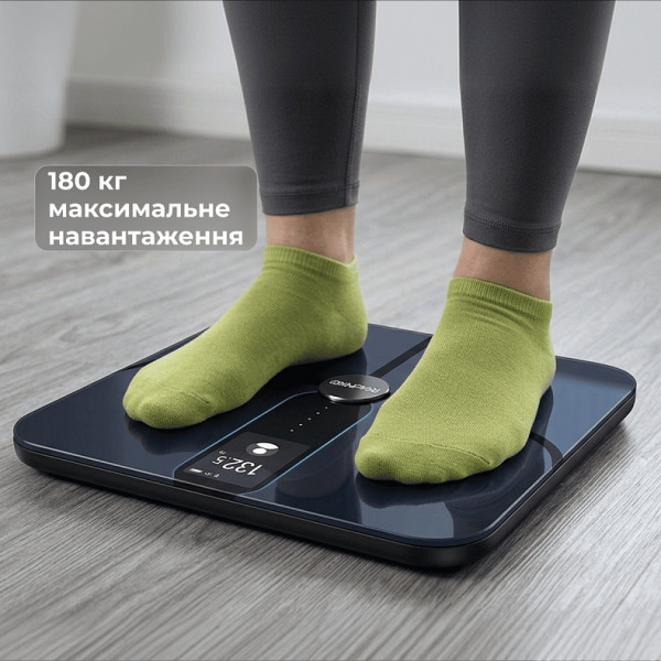Ваги підлогові RENPHO Elis Nova Smart WiFi Body Scale Black (R-A031)