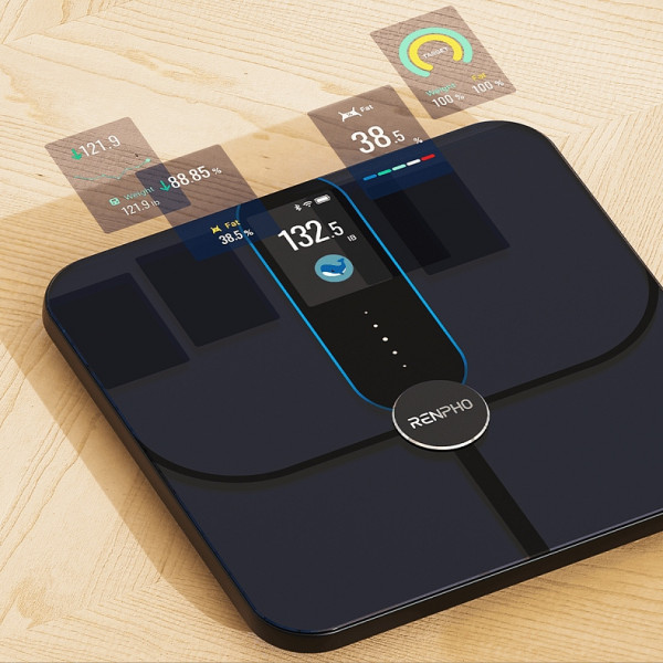 Ваги підлогові RENPHO Elis Nova Smart WiFi Body Scale Black (R-A031)