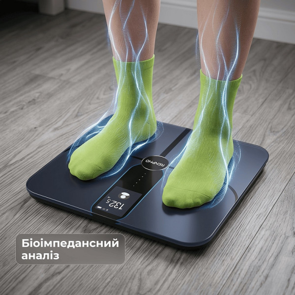 Ваги підлогові RENPHO Elis Nova Smart WiFi Body Scale Black (R-A031)