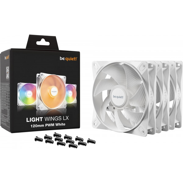 Вентилятор be quiet! Light Wings LX 120mm PWM 3-Pack White (BL122)
