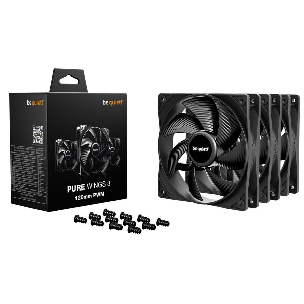 Вентилятор be quiet! Pure Wings 3 120mm PWM 3-Pack Black (BL141)