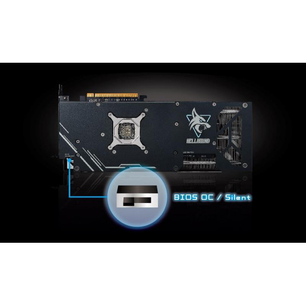 Відеокарта AMD Radeon RX 7800 XT 16GB GDDR6 Hellhound PowerColor (RX 7800 XT 16G-L/OC)