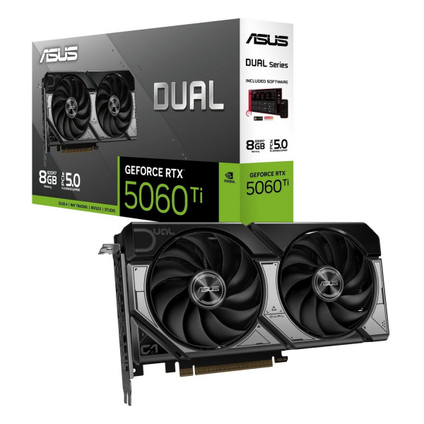Відеокарта GF RTX 5060 Ti 8GB GDDR7 Dual Asus (DUAL-RTX5060TI-8G)