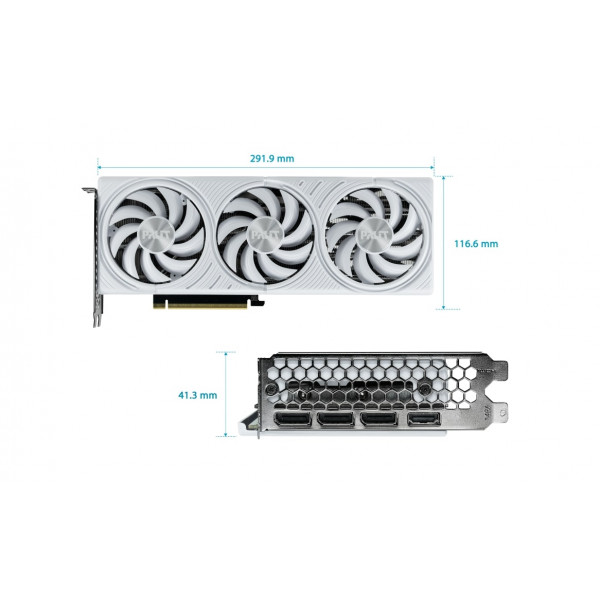 Відеокарта GF RTX 5070 12GB GDDR7 White OC Palit (NE75070U19K9-GB2050W)