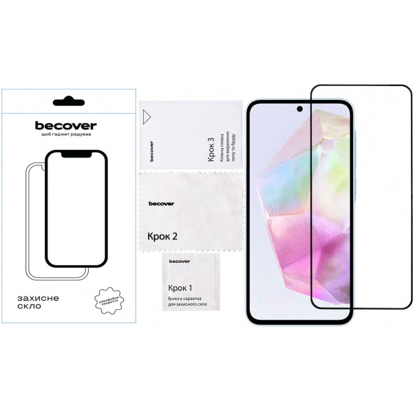Захисне скло BeCover для Samsung Galaxy A36 SM-A366 Black (712886)