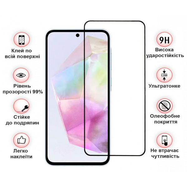 Захисне скло BeCover для Samsung Galaxy A36 SM-A366 Black (712886)