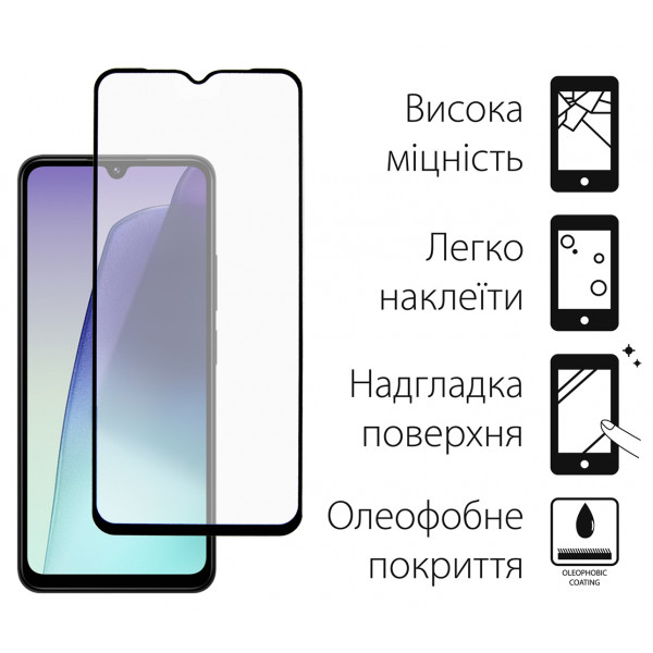 Захисне скло Dengos для Xiaomi Redmi 14C Black Full Glue (TGFG-379)