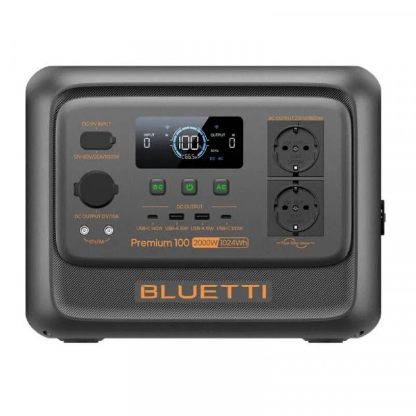 Зарядна станція Bluetti Premium 100 V2, 2000W, 1024Wh