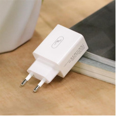 Зарядний пристрій SkyDolphin SC30V (2USB, 2.1A) White (MZP-000114) + кабель microUSB