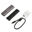 Зовнішня кишеня Maxxter M.2 NVMe PCIe, USB 3.1 Type-C Gen2, Metal, Black (EHDE-2280S-02)