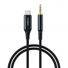 Адаптер Choetech USB Type-C - 3.5 мм (M/M), 2 м, Black (AUX008-BK)