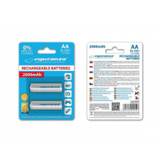 Акумулятор Esperanza Ni-MH AA/HR06 2000 mAh BL 2шт White