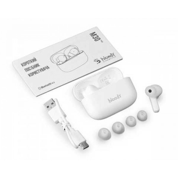 Bluetooth-гарнітура A4Tech Bloody M30 White