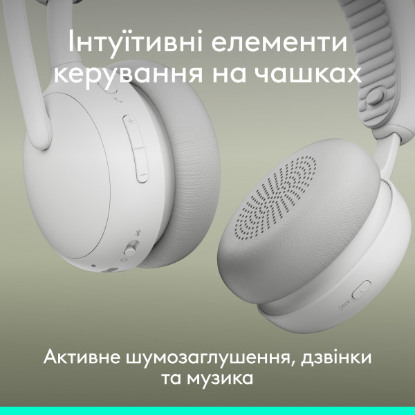 Bluetooth-гарнітура Logitech Zone Wireless 2 ES Off-White (981-001508)