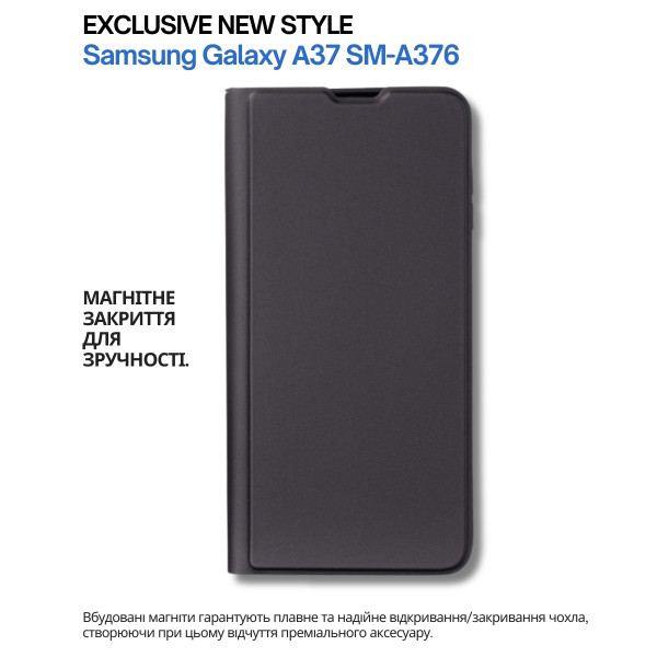 Чохол-книжка BeCover Exclusive New Style для Samsung Galaxy А37 SM-A376 Black (714924)
