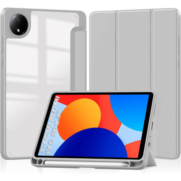 Чохол-книжка BeCover Soft Edge TPU для Xiaomi Redmi Pad SE 8.7 Gray (712568)